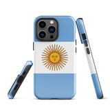 Argentina Argentinian Flag  iPhone 15 14 13 12 11 Pro Max Plus Mini Phone Case iPhone Tough Rugged Protective iPhone case