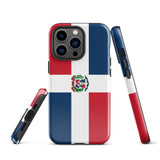Dominican Republic República Dominicana Flag iPhone 15 14 13 12 11 Pro Max Plus Mini Phone Case iPhone Tough Rugged Protective iPhone case