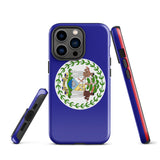 Belice Funda para iPhone con la bandera de Belice 15, 14, 13, 12, 11 Pro Max Plus Mini Ideas de regalo Mapa del país Horizonte Regalo para ella Ideas para él Recuerdo de viaje