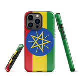 Funda para iPhone 15, 14, 13, 12 y 11 Pro Max Plus Mini con bandera de Etiopía Ideas para regalos Mapa del país Horizonte Regalo para ella Ideas para él Recuerdo de viaje