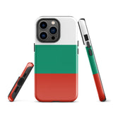 Bulgaria Bandera de Bulgaria Funda para iPhone 15 14 13 12 11 Pro Max Plus Mini Carcasa protectora rígida resistente y brillante de goma