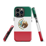 Mexico Mexican Flag iPhone Case 15 14 13 12 11 Pro Max Plus Mini Tough Fitted Hard Protective Shell Glossy Rubber Phone Case Gift Idea