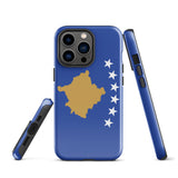 Kosovo Kosovar Flagge iPhone Hülle 15 14 13 12 11 Pro Max Plus Mini Geschenkideen Landkarte Skyline Geschenk für Sie Ihn Ideen Reise Souvenir