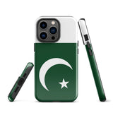 Funda para iPhone 15, 14, 13, 12 y 11 Pro Max Plus Mini con bandera de Pakistán Ideas para regalos Mapa del país Horizonte Regalo para ella Ideas para él Recuerdo de viaje