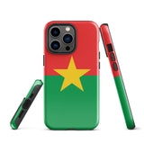 Funda para iPhone 15, 14, 13, 12, 11 Pro Max Plus Mini con bandera de Burkina Faso, regalo de recuerdo de viaje