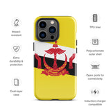 Funda para iPhone 15, 14, 13, 12, 11 Pro Max Plus Mini con bandera de Brunei, regalo de recuerdo de viaje