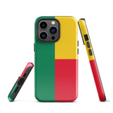 Funda para iPhone 15, 14, 13, 12, 11 Pro Max Plus Mini con bandera de Benín, regalo de recuerdo de viaje