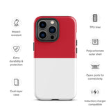 Monaco Monégasque Flag iPhone Case 15 14 13 12 11 Pro Max Plus Mini Gift Travel Souvenir