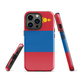 Mongolia Mongolian Flag iPhone Case 15 14 13 12 11 Pro Max Plus Mini Gift Travel Souvenir
