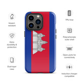 Funda para iPhone 15, 14, 13, 12, 11 Pro Max Plus Mini con bandera de Camboya, regalo de recuerdo de viaje