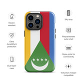 Funda para iPhone 15, 14, 13, 12, 11 Pro Max Plus Mini con bandera de Comoras, regalo de recuerdo de viaje