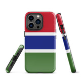 Gambia Gambian Flag iPhone Case 15 14 13 12 11 Pro Max Plus Mini Gift Travel Souvenir
