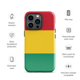 Funda para iPhone 15, 14, 13, 12, 11 Pro Max Plus Mini con bandera de Guinea, regalo de recuerdo de viaje