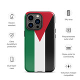Funda para iPhone 15, 14, 13, 12, 11 Pro Max Plus Mini con bandera jordana, regalo de recuerdo de viaje