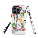 Johannesburg Südafrika Afrikanische Flagge iPhone Hülle 15 14 13 12 11 Pro Max Plus Mini Geschenk Reise Souvenir