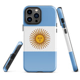 Argentina Argentinian Flag  iPhone 15 14 13 12 11 Pro Max Plus Mini Phone Case iPhone Tough Rugged Protective iPhone case