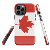 Funda para iPhone 15, 14, 13, 12 y 11 Pro Max Plus Mini con bandera canadiense Ideas para regalos Mapa del país Horizonte Regalo para ella Ideas para él Recuerdo de viaje