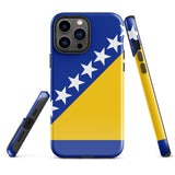 Bosnien und Herzegowina Bosnische Flagge iPhone Hülle 15 14 13 12 11 Pro Max Plus Mini Geschenkideen Landgeschenk für Sie Ihn Ideen Reise Souvenir