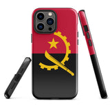 Angola Angolanische Flagge iPhone Hülle 15 14 13 12 11 Pro Max Plus Mini Geschenk Reise Souvenir