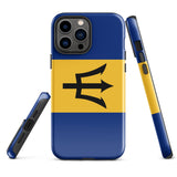 Funda para iPhone 15, 14, 13, 12, 11 Pro Max Plus Mini con bandera de Barbados, regalo de recuerdo de viaje