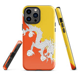 Funda para iPhone 15, 14, 13, 12, 11 Pro Max Plus Mini con bandera de Bután, regalo de recuerdo de viaje