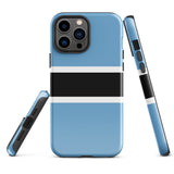Funda para iPhone 15, 14, 13, 12, 11 Pro Max Plus Mini con bandera de Botsuana, regalo de recuerdo de viaje
