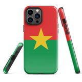 Funda para iPhone 15, 14, 13, 12, 11 Pro Max Plus Mini con bandera de Burkina Faso, regalo de recuerdo de viaje