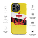 Funda para iPhone 15, 14, 13, 12, 11 Pro Max Plus Mini con bandera de Brunei, regalo de recuerdo de viaje