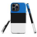 Funda para iPhone 15, 14, 13, 12, 11 Pro Max Plus Mini con bandera de Estonia, regalo de recuerdo de viaje