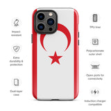 Funda para iPhone 15, 14, 13, 12, 11 Pro Max Plus Mini con la bandera de Chipre del Norte, regalo de recuerdo de viaje