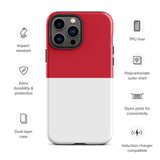 Monaco Monégasque Flag iPhone Case 15 14 13 12 11 Pro Max Plus Mini Gift Travel Souvenir