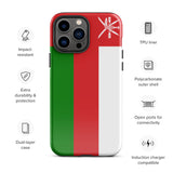 Funda para iPhone 15, 14, 13, 12, 11 Pro Max Plus Mini con bandera de Omán, regalo de recuerdo de viaje