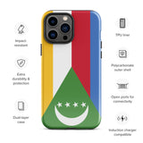 Funda para iPhone 15, 14, 13, 12, 11 Pro Max Plus Mini con bandera de Comoras, regalo de recuerdo de viaje