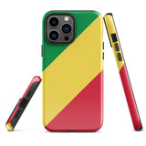 Funda para iPhone 15, 14, 13, 12, 11 Pro Max Plus Mini con bandera del Congo, regalo de recuerdo de viaje