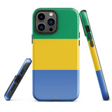 Funda para iPhone 15, 14, 13, 12, 11 Pro Max Plus Mini con bandera de Gabón, regalo de recuerdo de viaje