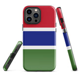 Gambia Gambian Flag iPhone Case 15 14 13 12 11 Pro Max Plus Mini Gift Travel Souvenir