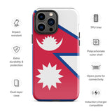 Nepal Nepalese Flag iPhone Case 15 14 13 12 11 Pro Max Plus Mini Gift Travel Souvenir