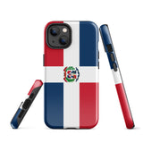 Dominican Republic República Dominicana Flag iPhone 15 14 13 12 11 Pro Max Plus Mini Phone Case iPhone Tough Rugged Protective iPhone case