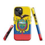 Ecuador Ecuadorianische Flagge iPhone 15 14 13 12 11 Pro Max Plus Mini Handyhülle iPhone Robuste Schutzhülle