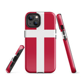 Denmark Danish Flag iPhone Case 15 14 13 12 11 Pro Max Plus Mini Gift Ideas Country Map Skyline Gift For Her Him Ideas Travel  Souvenir