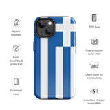 Funda para iPhone 15, 14, 13, 12, 11 Pro Max Plus Mini con bandera griega, regalo de recuerdo de viaje