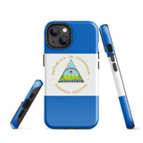 Nicaragua Nicaraguan Flag iPhone Case 15 14 13 12 11 Pro Max Plus Mini Gift Ideas Country Map  Gift For Her Him Ideas Travel  Souvenir