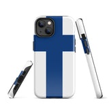 Finlandia Suomi Bandera finlandesa Funda para iPhone 15 14 13 12 11 Pro Max Plus Mini Ideas de regalo Mapa del país Regalo para ella Ideas para él Recuerdo de viaje