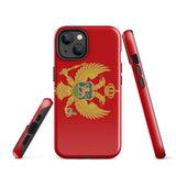 Montenegro Montenegrin Flag iPhone Case 15 14 13 12 11 Pro Max Plus Mini Gift Ideas Country Map Skyline Gift Travel  Souvenir
