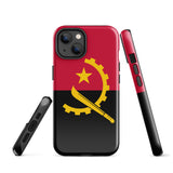 Angola Angolanische Flagge iPhone Hülle 15 14 13 12 11 Pro Max Plus Mini Geschenk Reise Souvenir