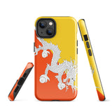 Funda para iPhone 15, 14, 13, 12, 11 Pro Max Plus Mini con bandera de Bután, regalo de recuerdo de viaje