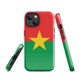 Funda para iPhone 15, 14, 13, 12, 11 Pro Max Plus Mini con bandera de Burkina Faso, regalo de recuerdo de viaje