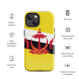 Funda para iPhone 15, 14, 13, 12, 11 Pro Max Plus Mini con bandera de Brunei, regalo de recuerdo de viaje
