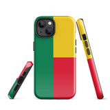 Funda para iPhone 15, 14, 13, 12, 11 Pro Max Plus Mini con bandera de Benín, regalo de recuerdo de viaje