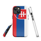 Funda para iPhone 15, 14, 13, 12, 11 Pro Max Plus Mini con bandera de Eslovaquia, regalo de recuerdo de viaje